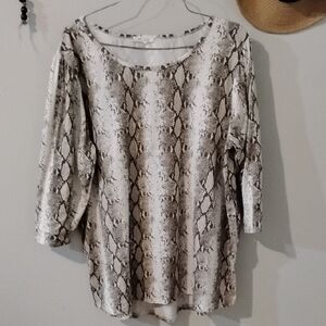 Women's Snake Print Top